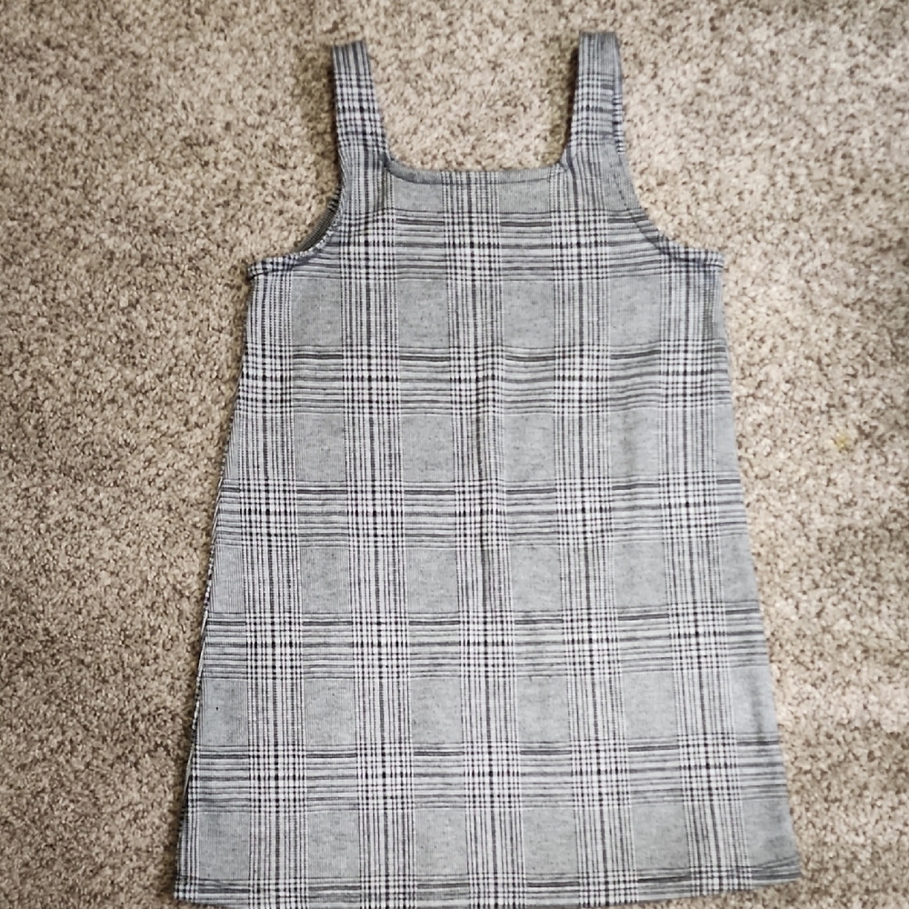 Plaid Jumping Beans Romper Dress